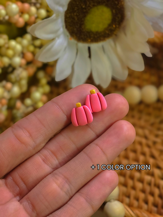 Pretty Pumpkin Stud Earrings