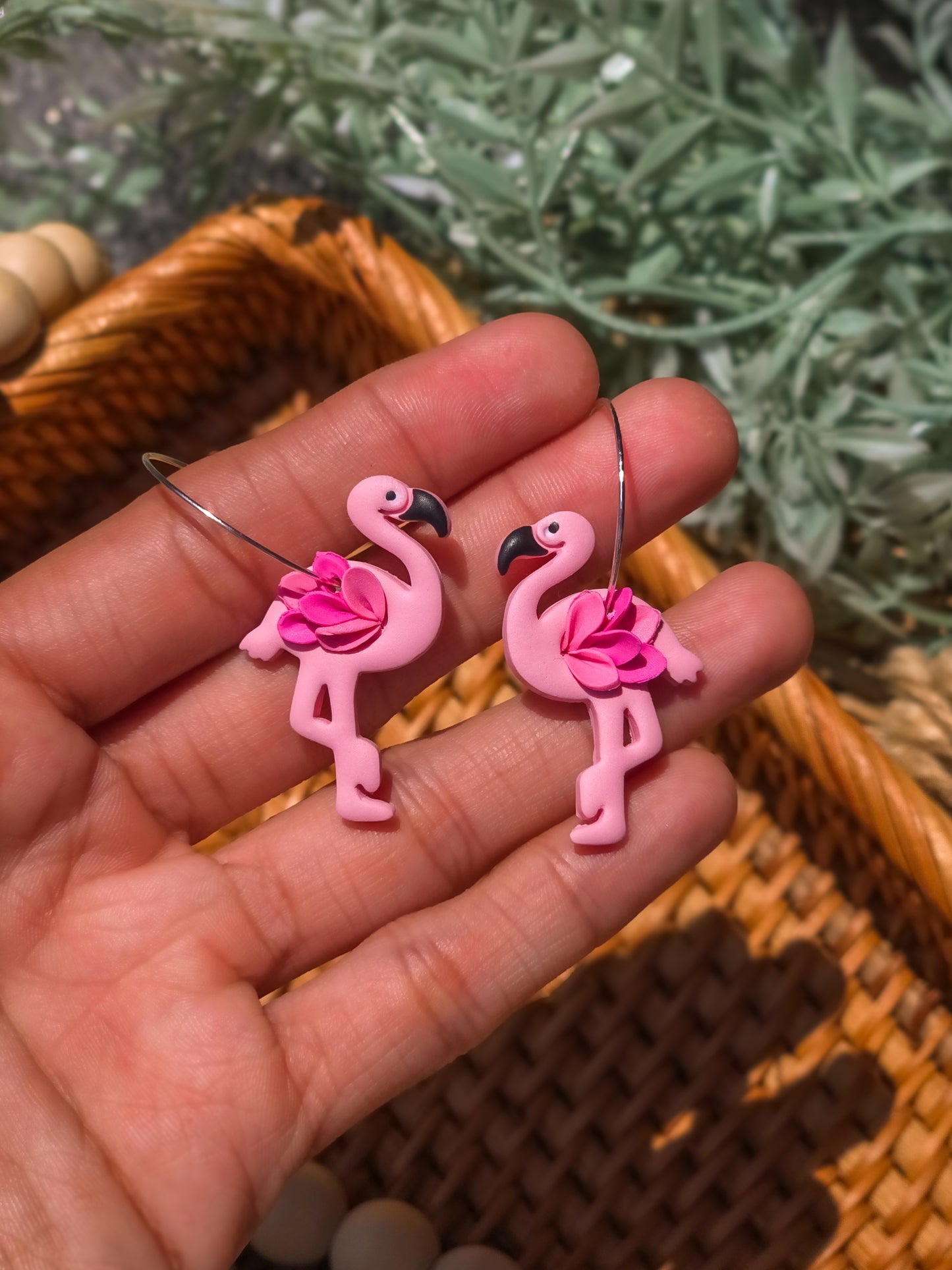 Pink Flamingo Hoops