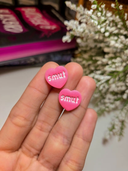 Smut Heart Stud Earrings