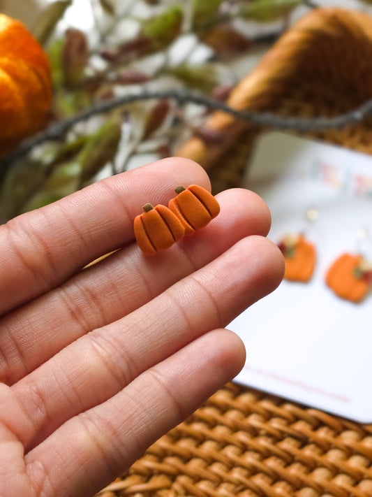 Pumpkin Stud Earrings