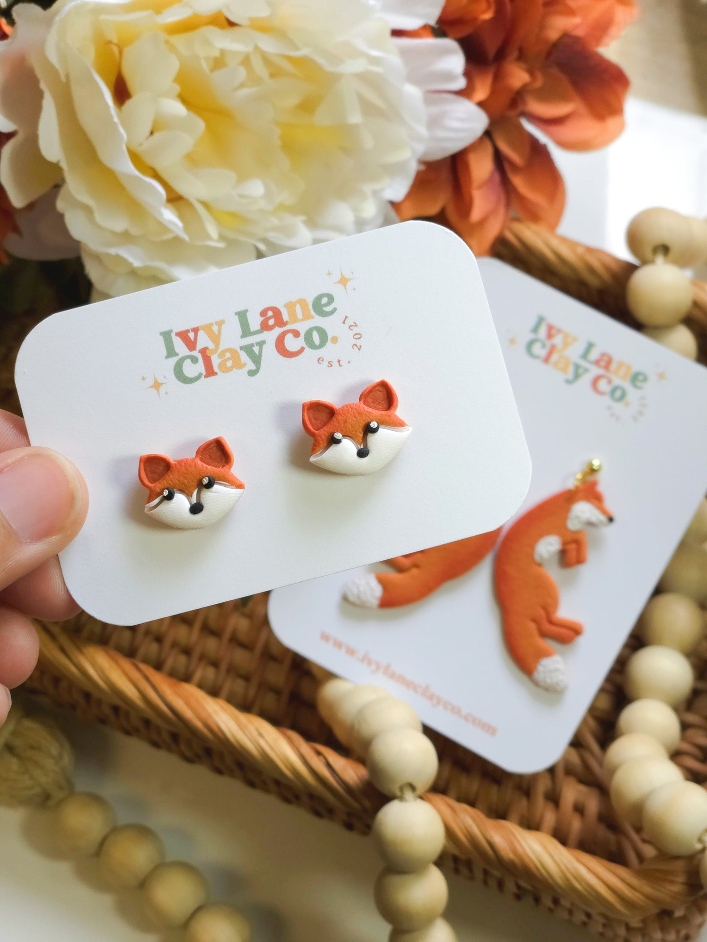 Forest Fox Stud Earrings