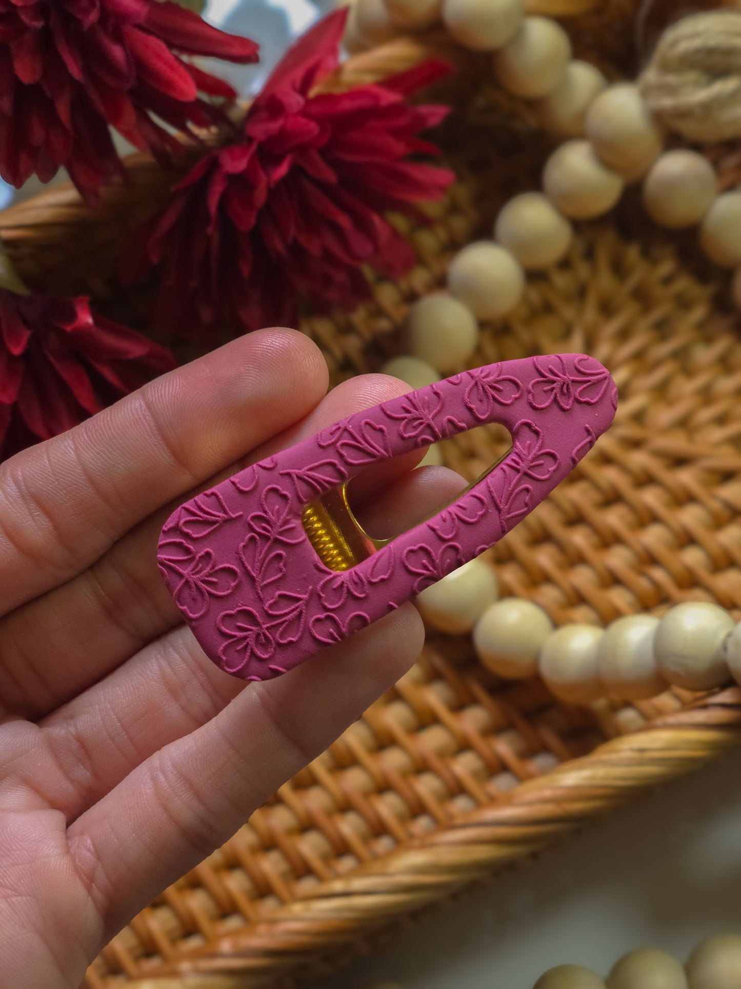 Floral Pattern Barrette