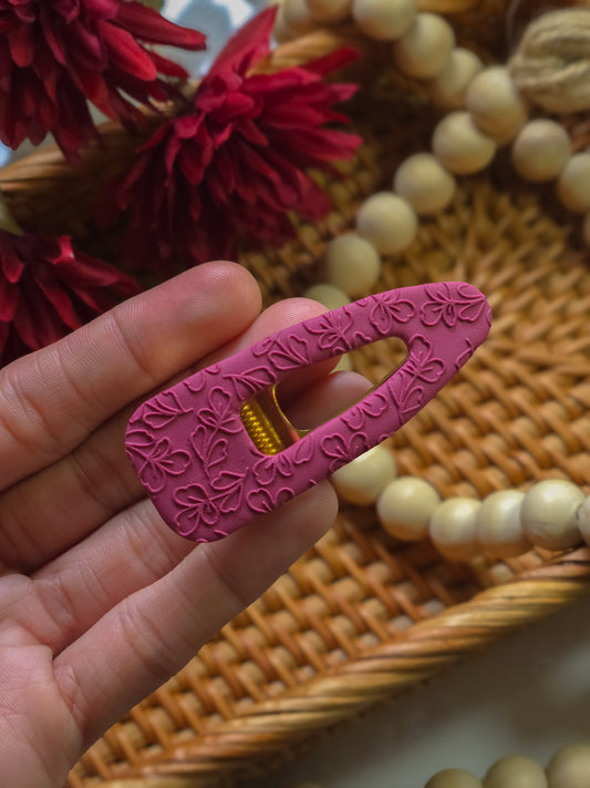 Floral Pattern Barrette