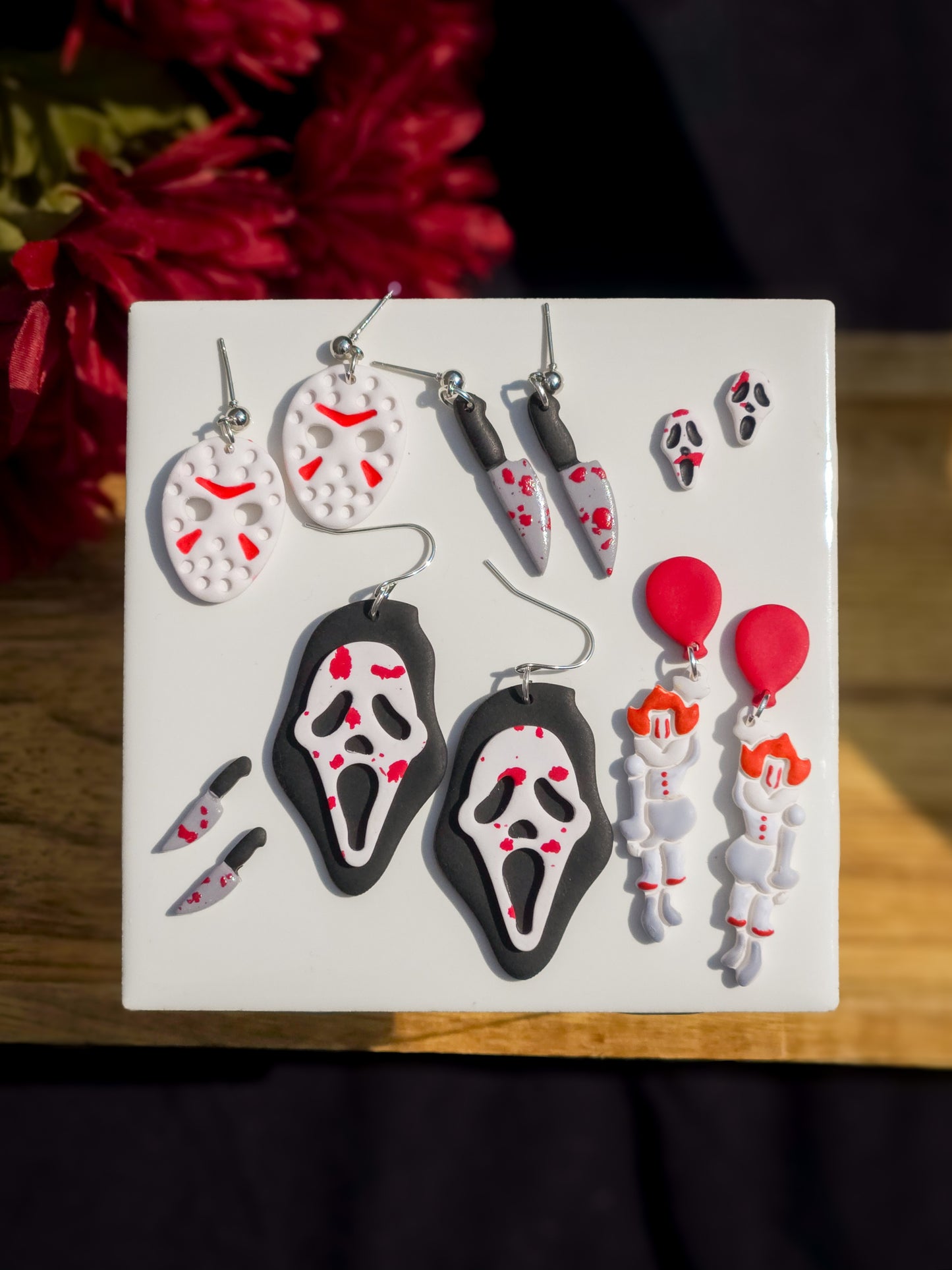 Slasher Mask Earrings