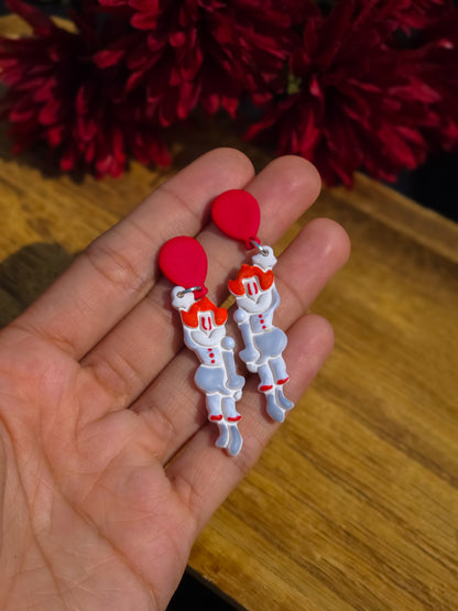 Horror Clown Earrings