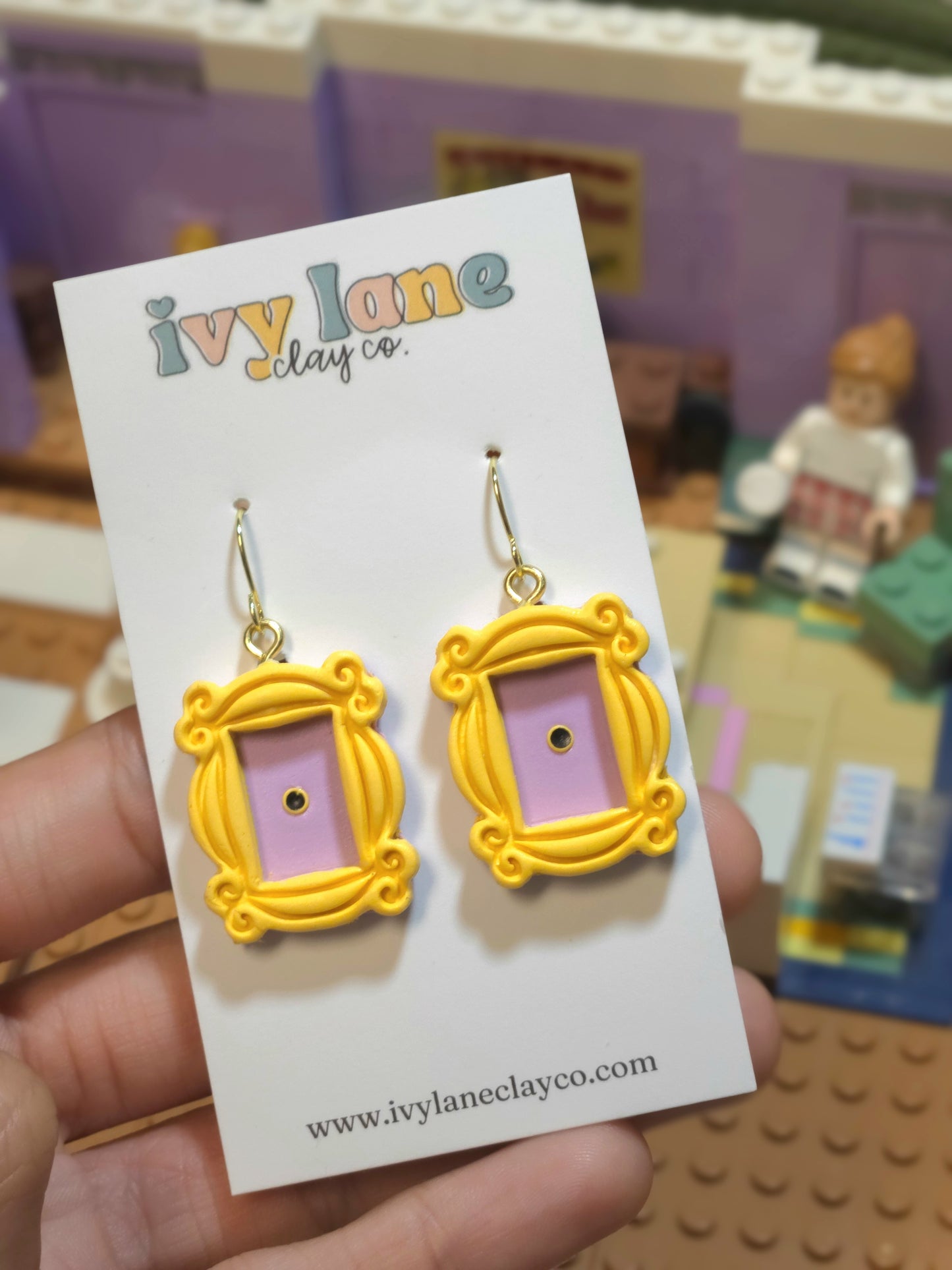 Yellow Frame Earrings