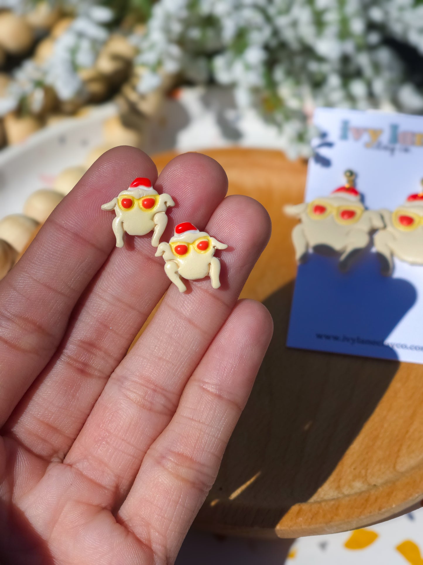 Friendsgiving Turkey Stud Earrings