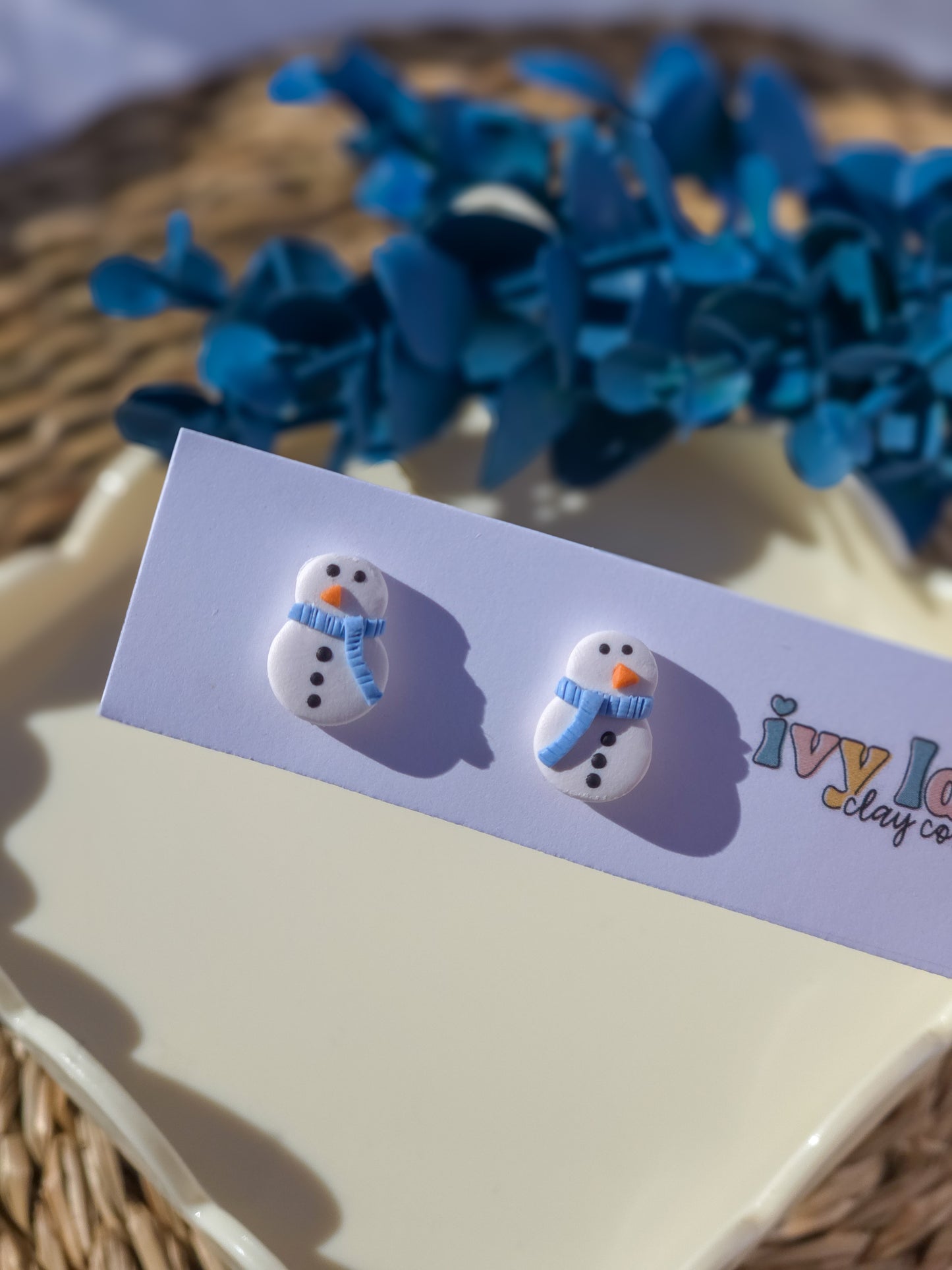 Little Snowman Stud Earrings