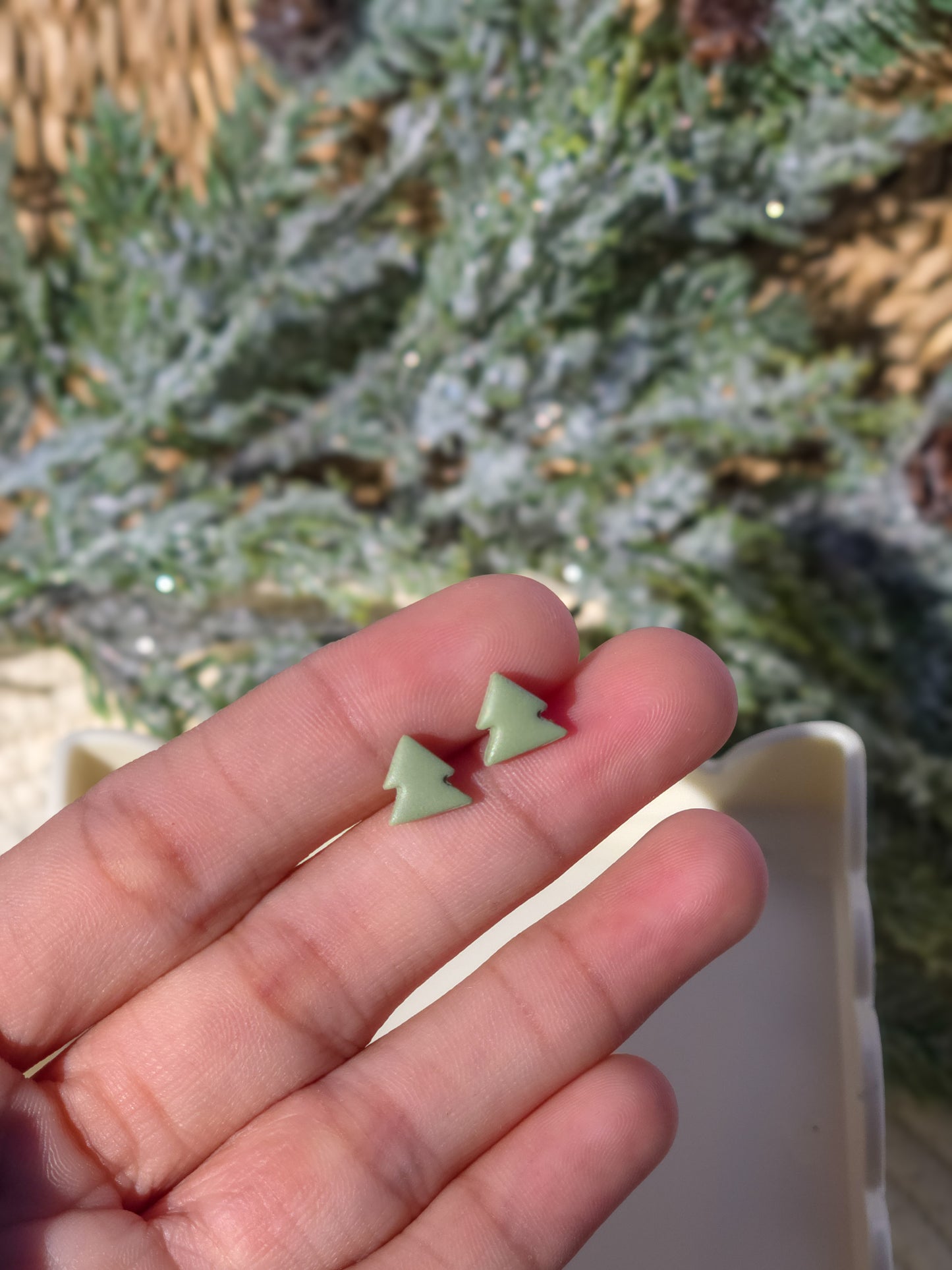 Mini Tree Stud Earrings