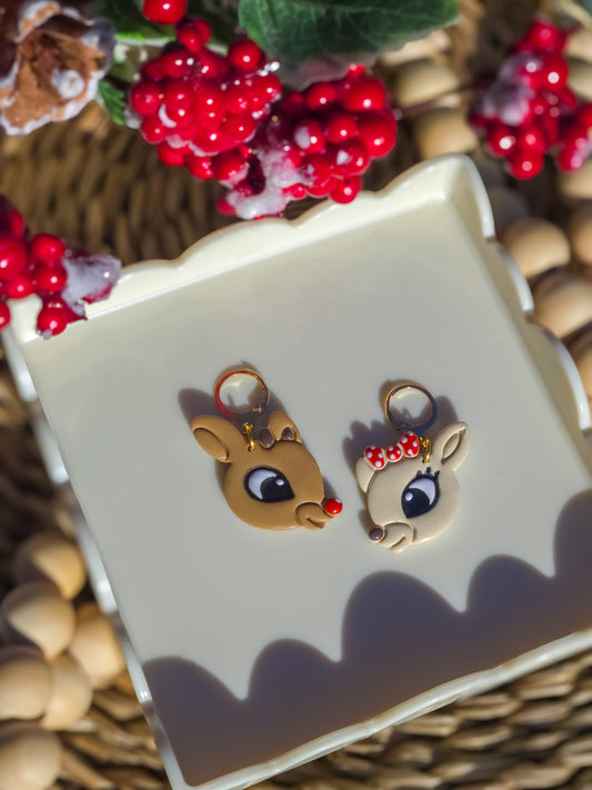 Reindeer Couple Earrings