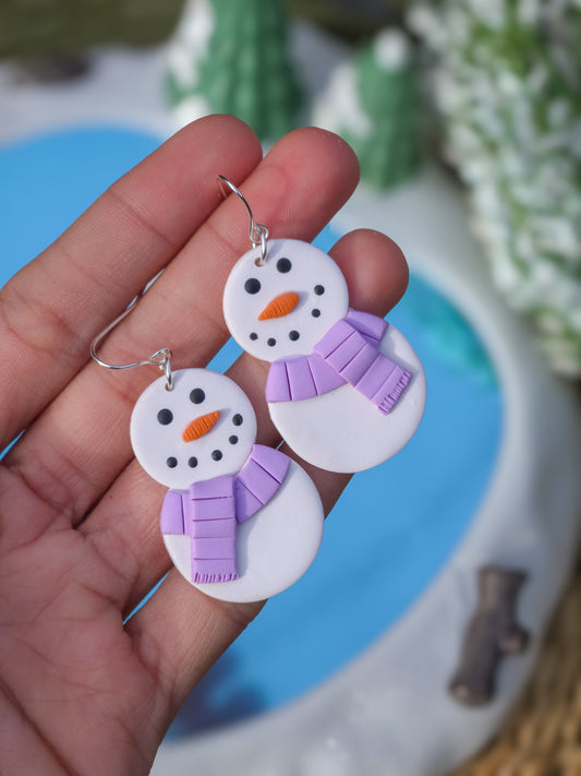 Snowman Earrings