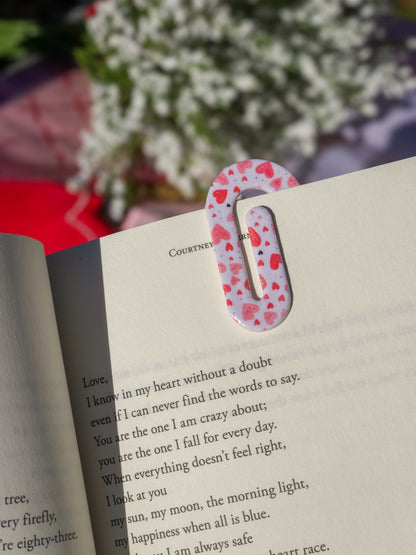 Paperclip Bookmark | Valentine's Hearts