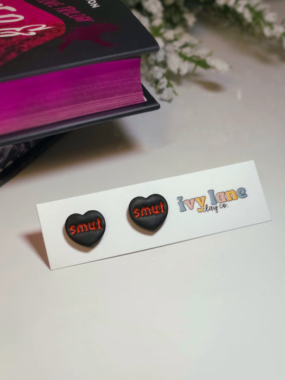 Smut Heart Stud Earrings