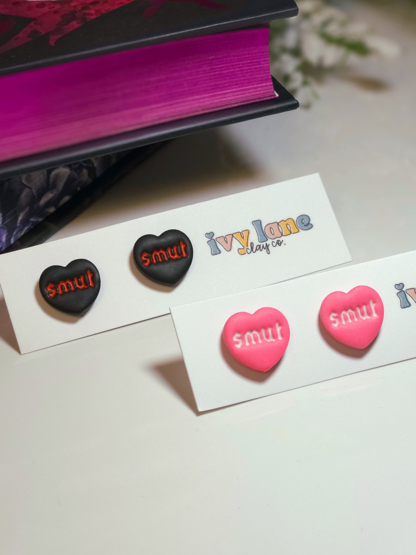 Smut Heart Stud Earrings