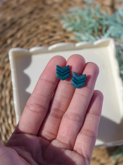 Chevron Stud Earrings