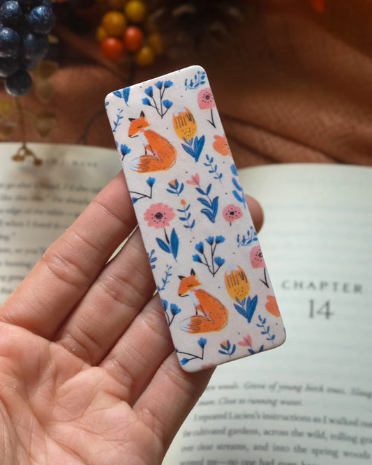 Floral Fox Bookmark (Mini)