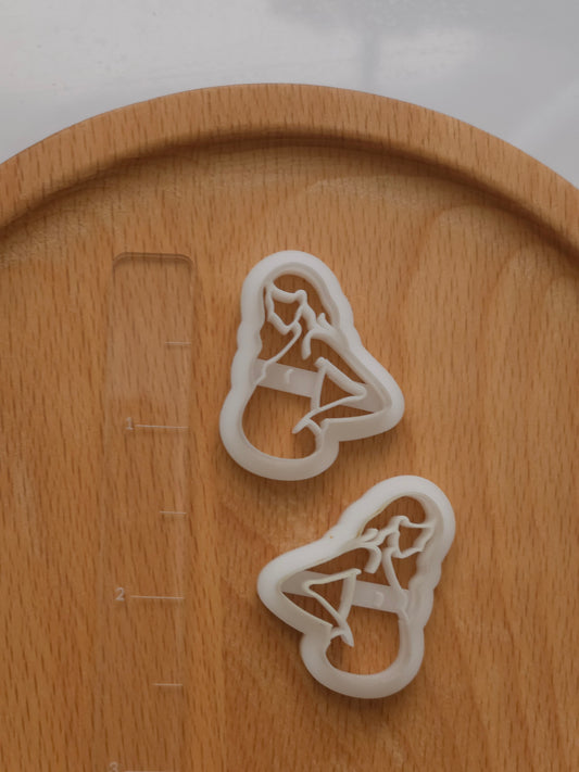 Pregnant Mama Mirrored Clay Cutter Set (2pc)