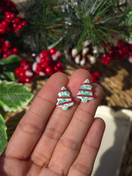 Christmas Tree Treat Stud Earrings