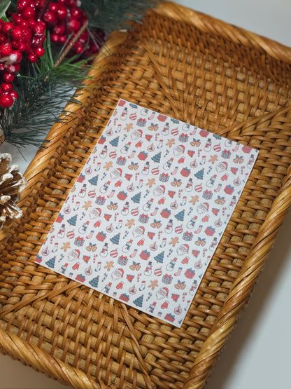 Christmas Pattern - Transfer Sheet