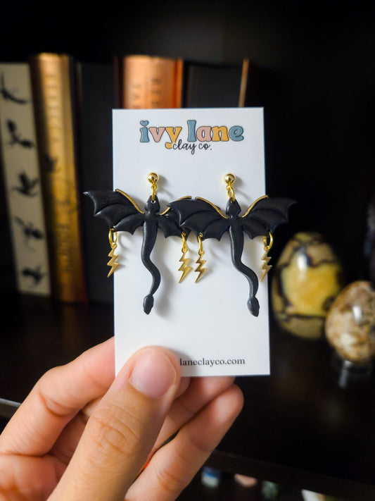 Lightning Dragon Earrings