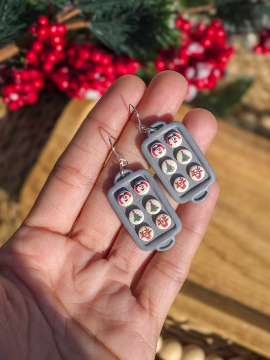 Christmas Sugar Cookie Tray Earrings