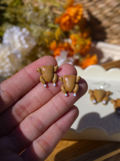 Thanksgiving Turkey Stud Earrings